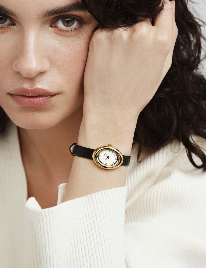 Mockberg Belle Oval Leather Gold MB1414