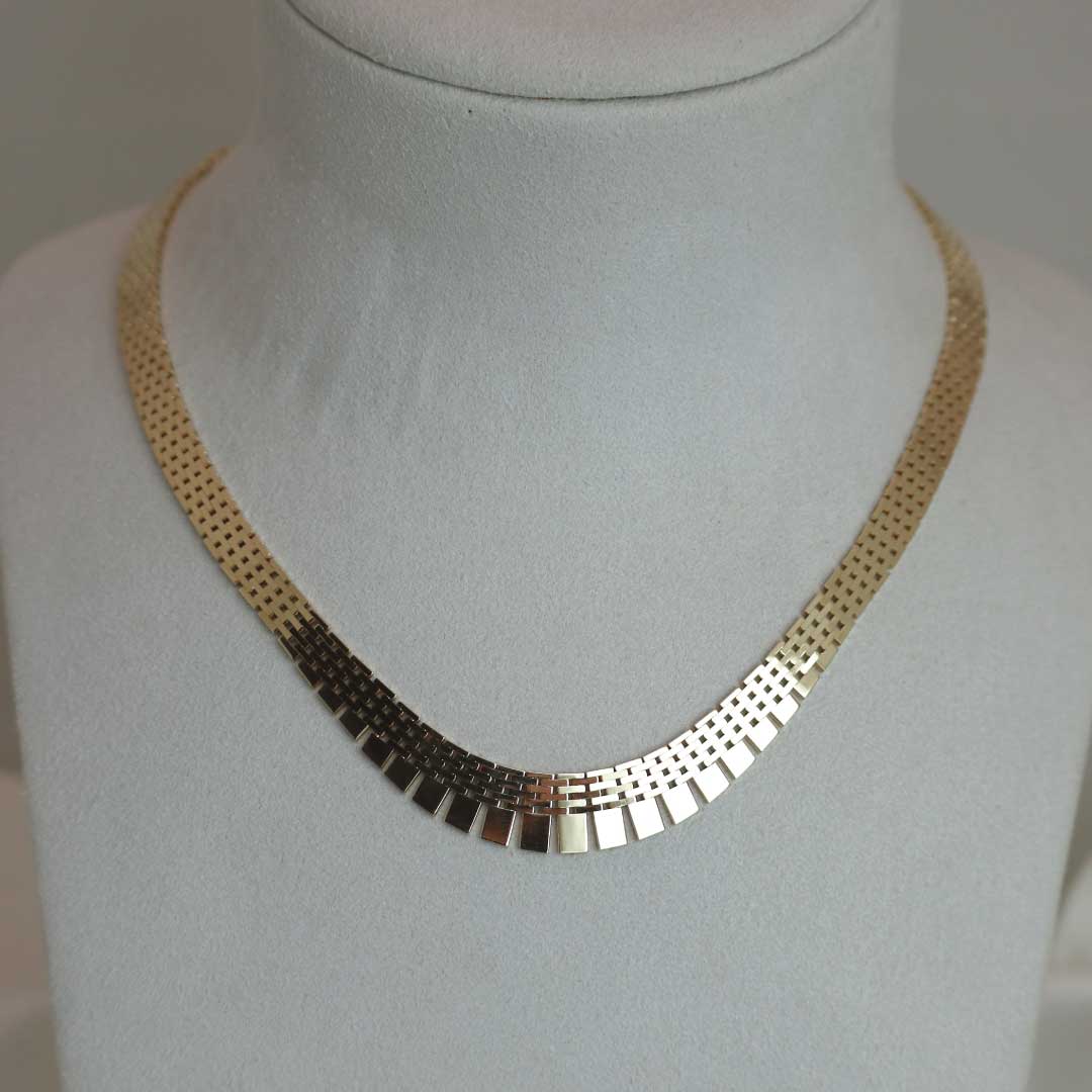 BNH Mursten Halskæde m. forløb 14 kt 11,5 mm