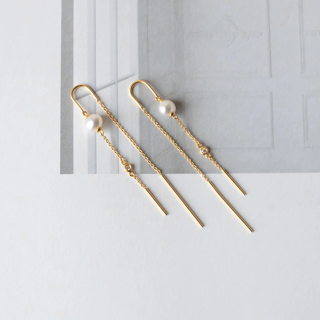 Julie Sandlau Ariel Øreringe Hvid Perle HKS636GDWHPLCZ