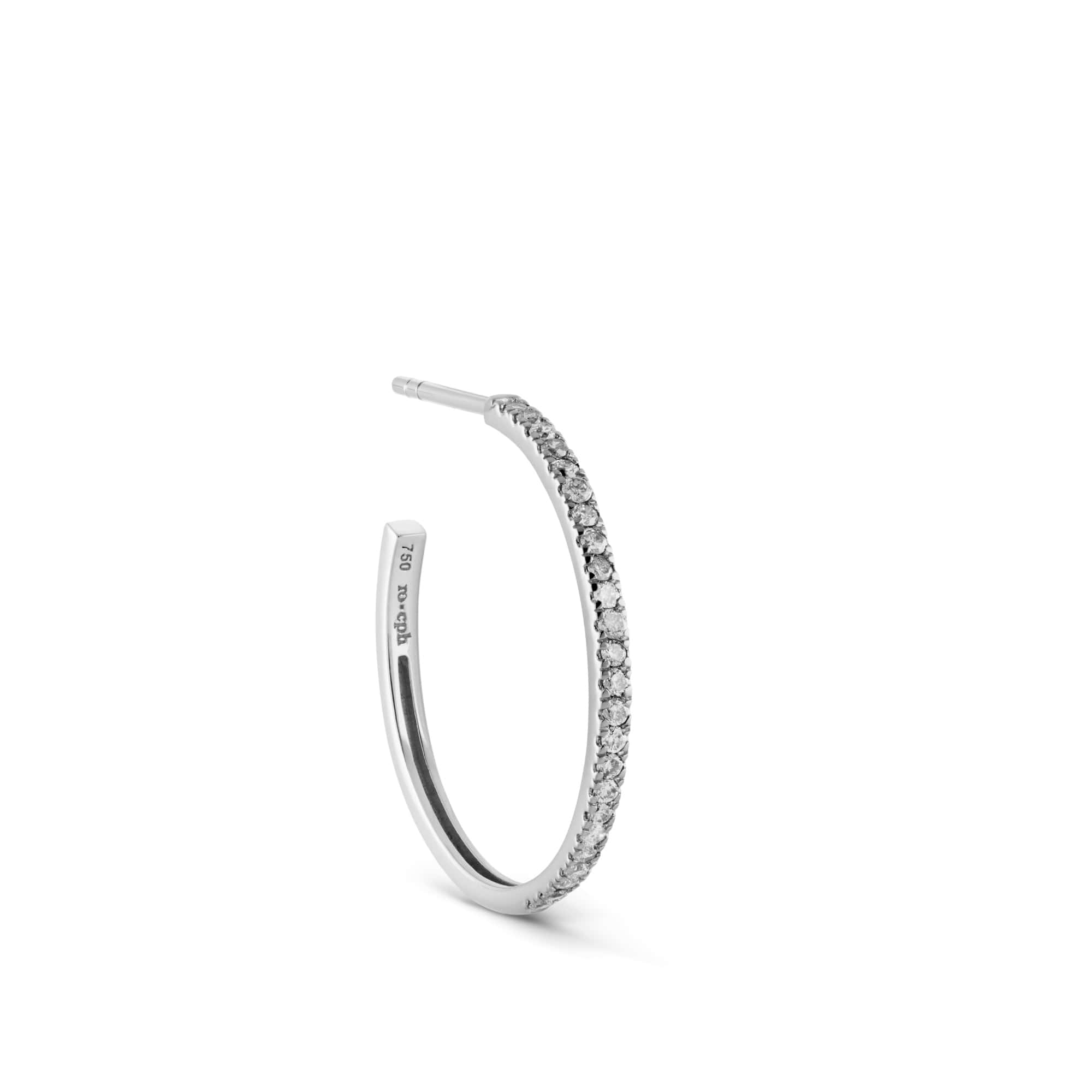 Ro Copenhagen Rock Classic Grey Diamant Creol M E110W105