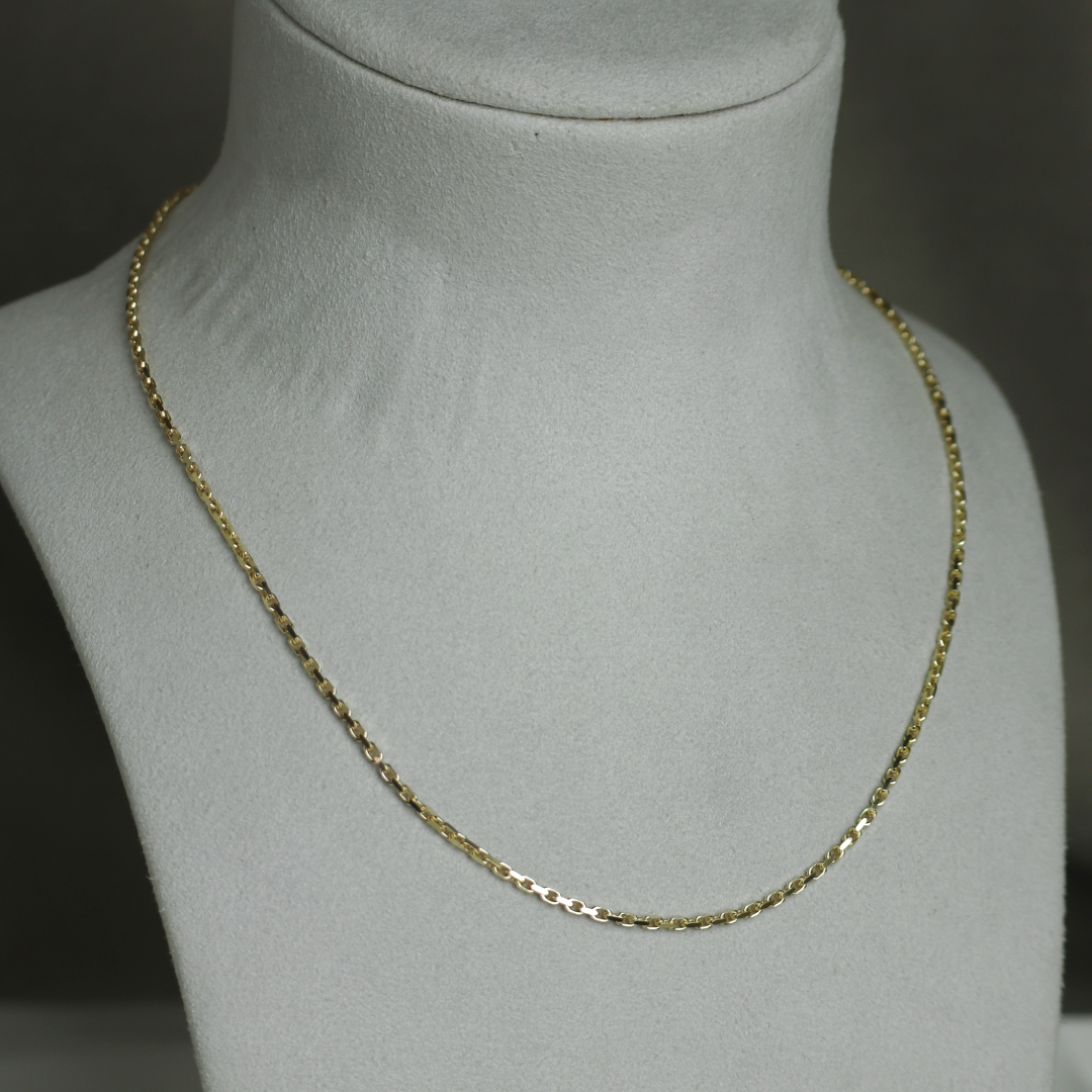 BNH Anker Facet Kæder 14 kt Guld 0,8 mm