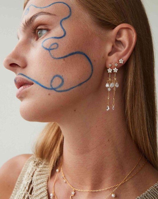 Hultquist Stella Luna Grande Øreringe S08479 G