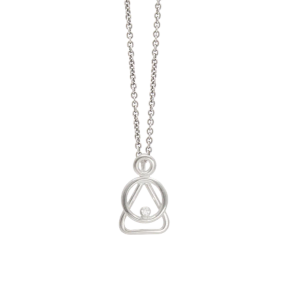 Heiring Mor Og Barn Vedhæng Med Diamant 51-5-62