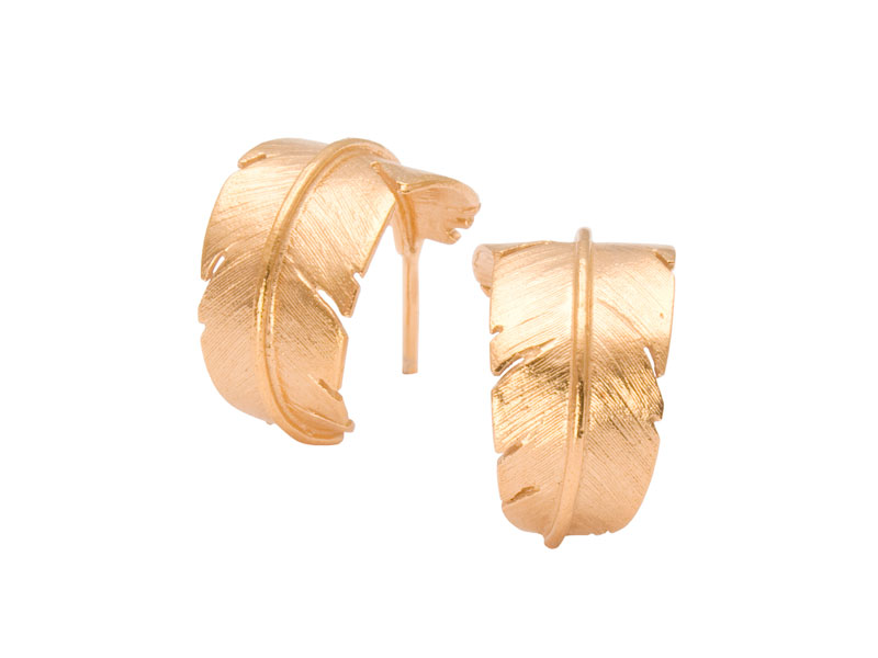 Heiring Fjer Creol Forgyldt 51-5-98FG