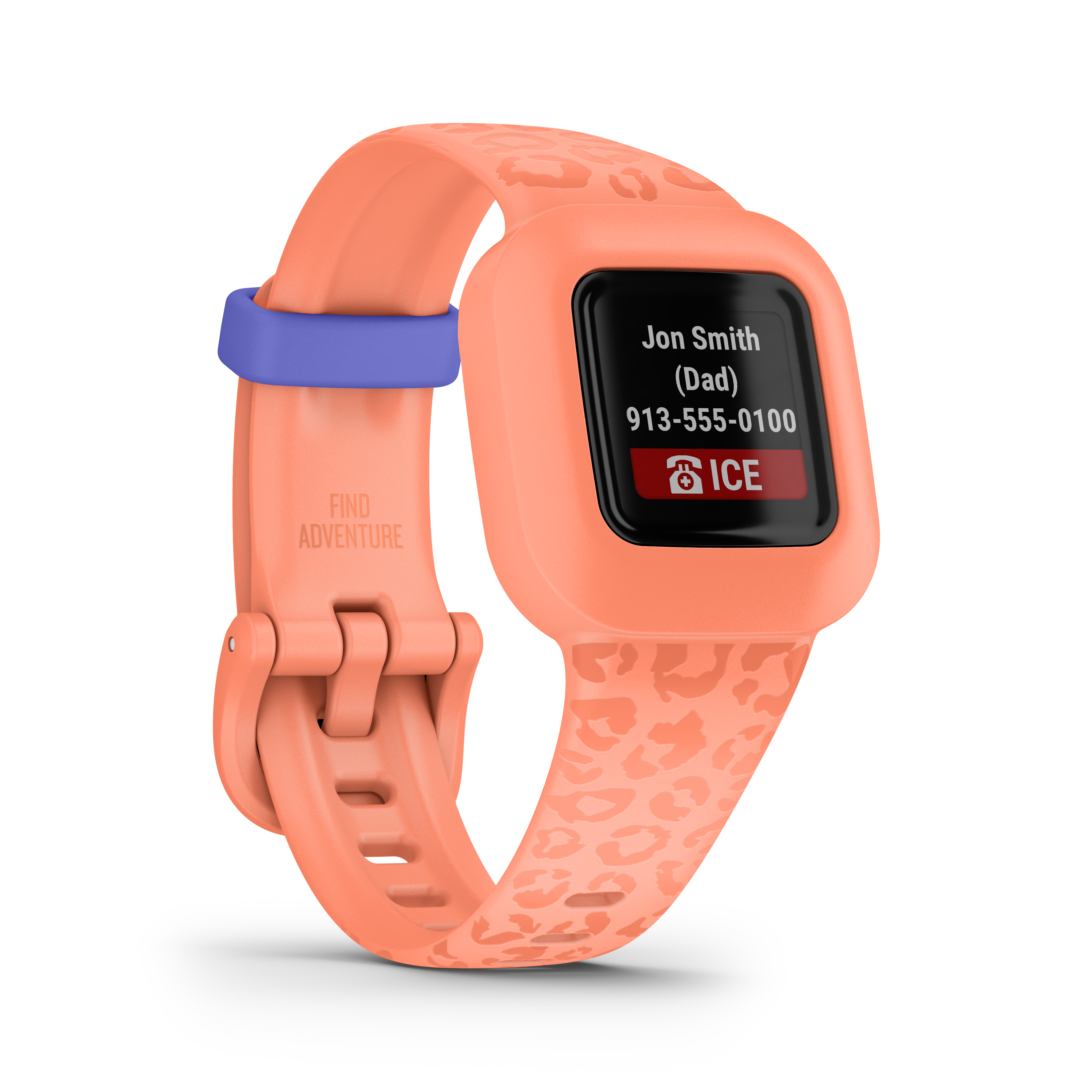 Garmin vivofit jr. 3 Peach Leopard 010-02441-04