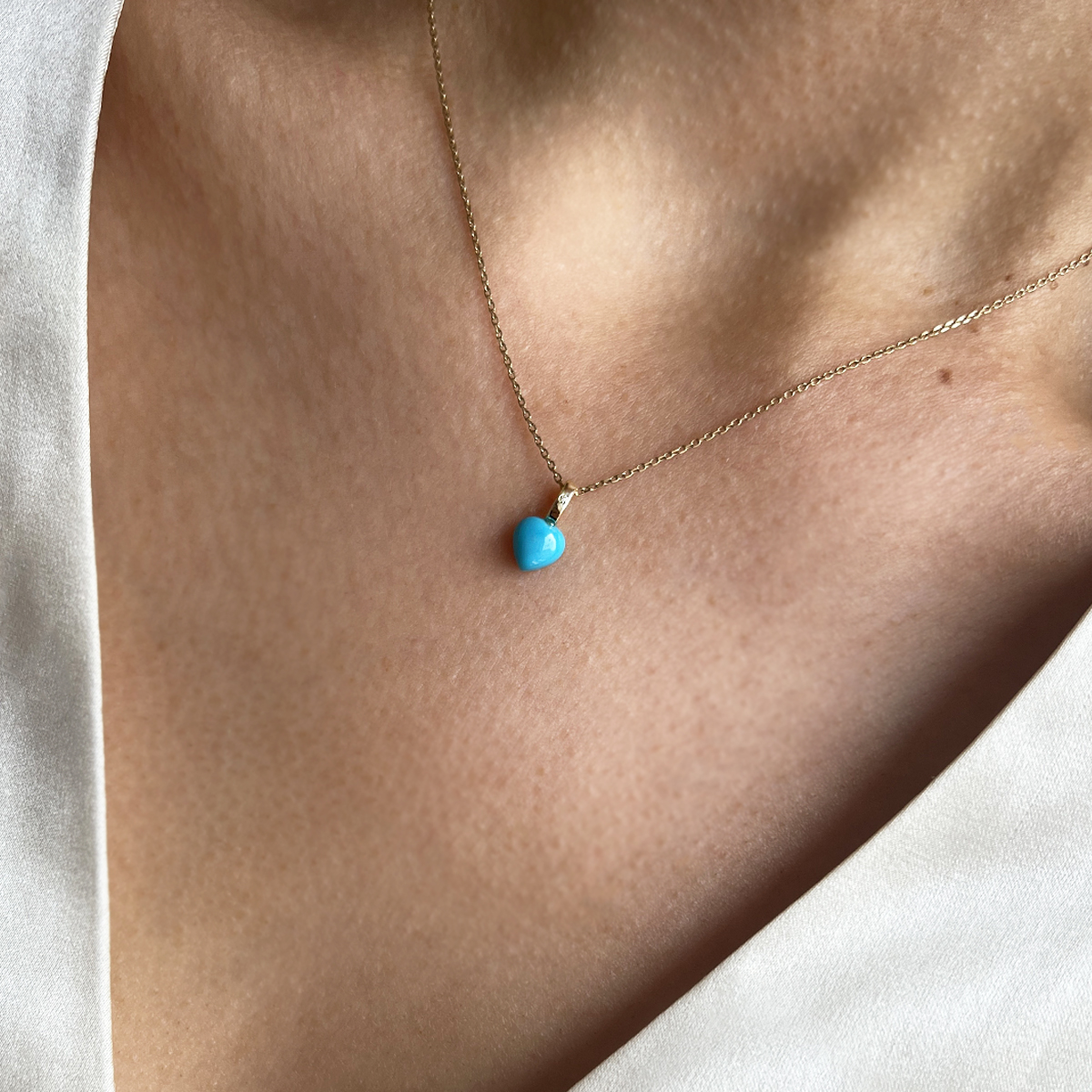 Carré 10-Karat Heart Vedhæng TL 4487 TQDI 6mm