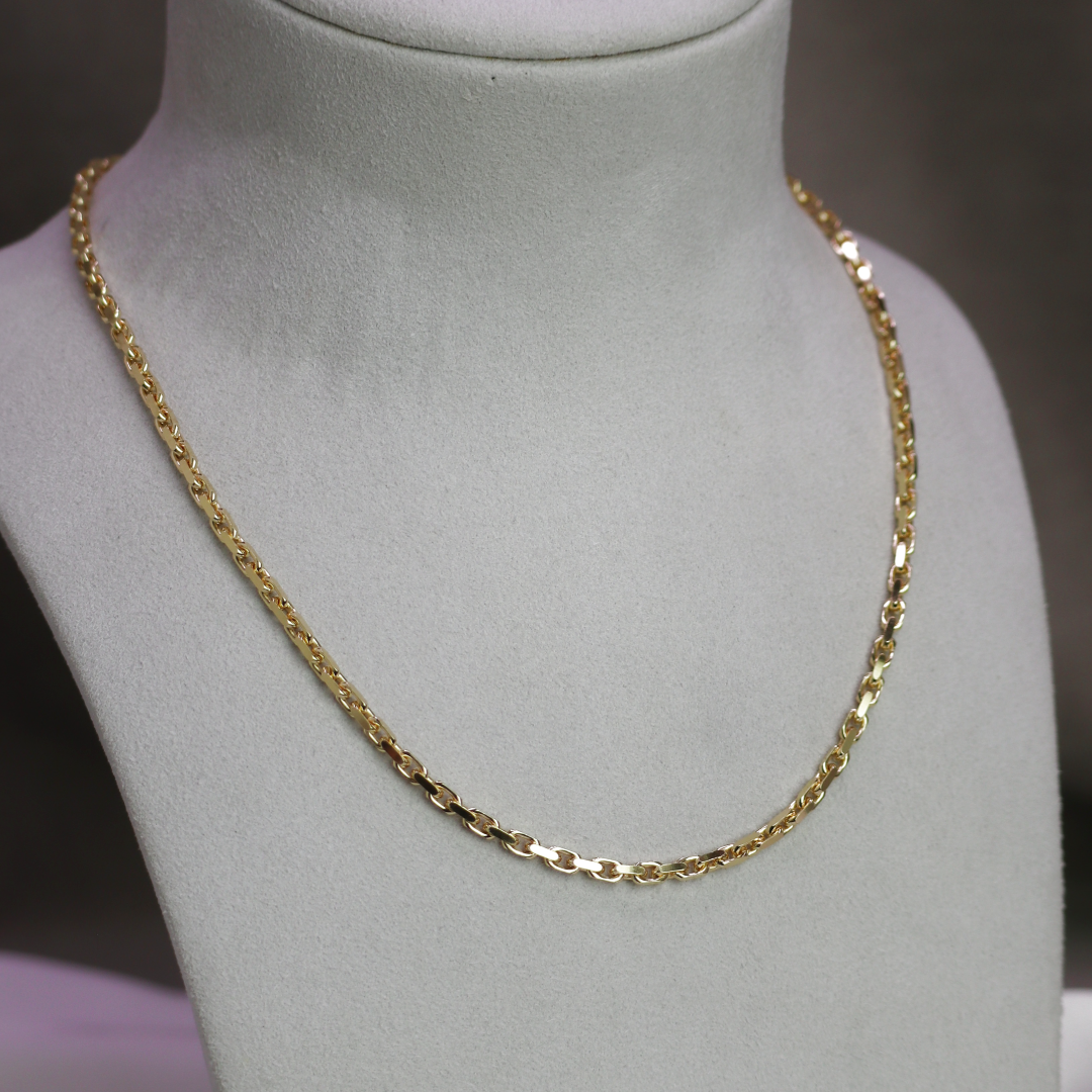 BNH Anker Facet Kæder 14 kt Guld 1,3 mm