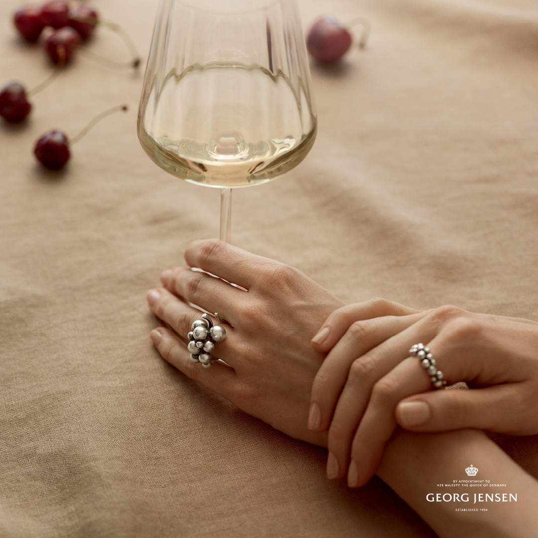 Georg Jensen Moonlight Grapes Medium Ring 20000388