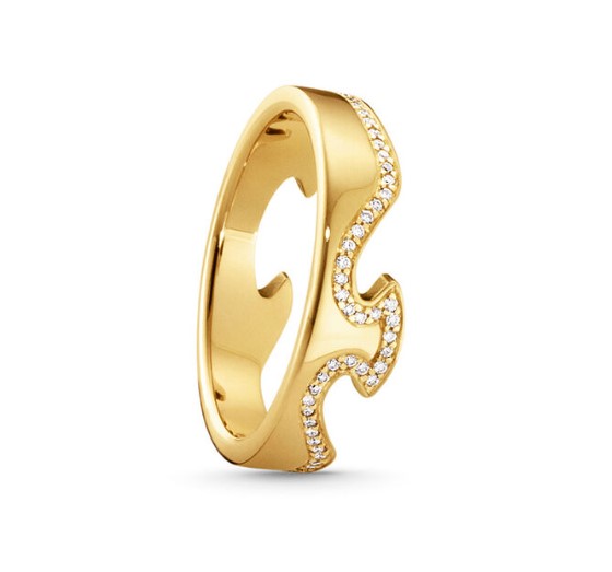 Georg Jensen Fusion endering Guld med diamant 20000623