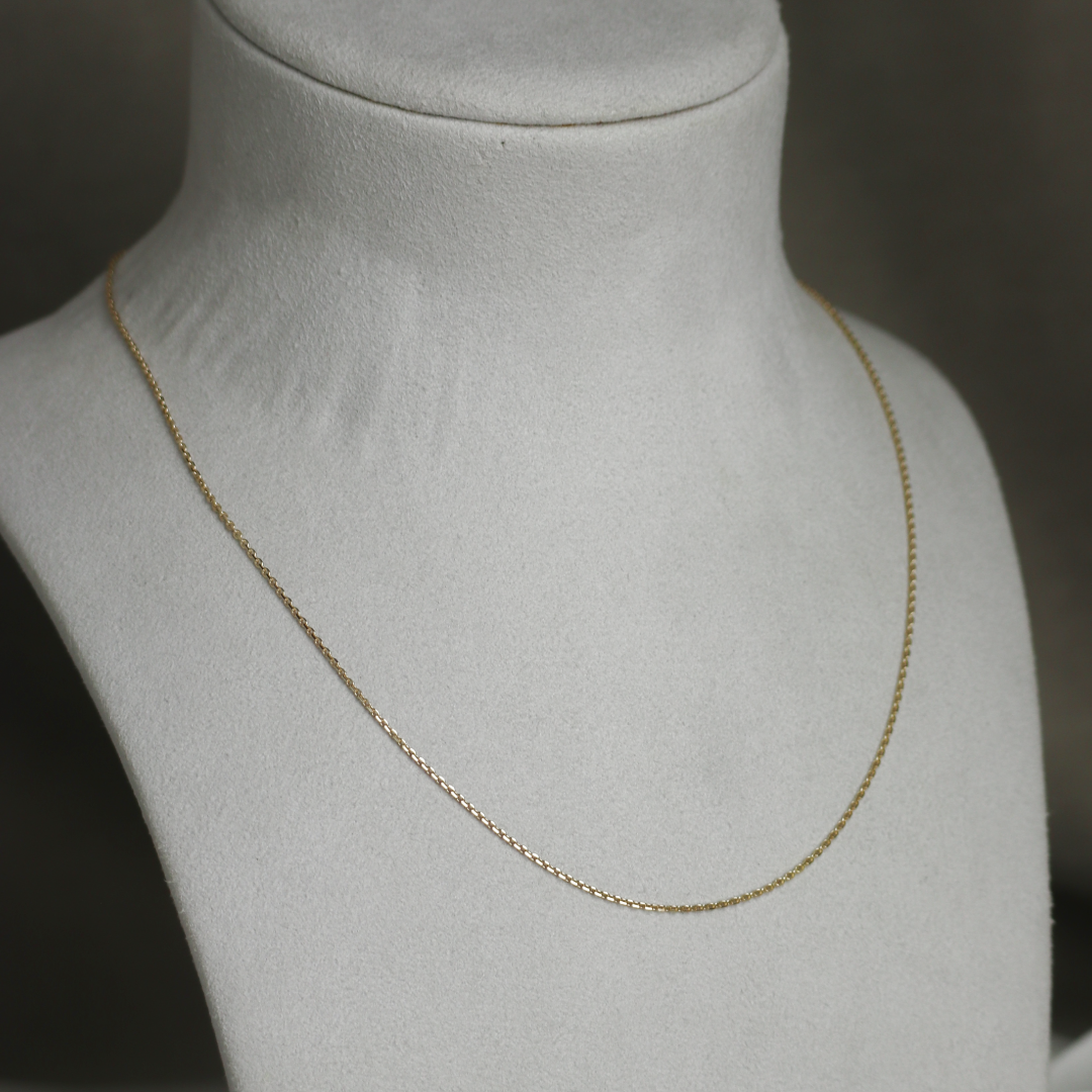 BNH Anker Facet Kæder 8 kt Guld 0,4 mm