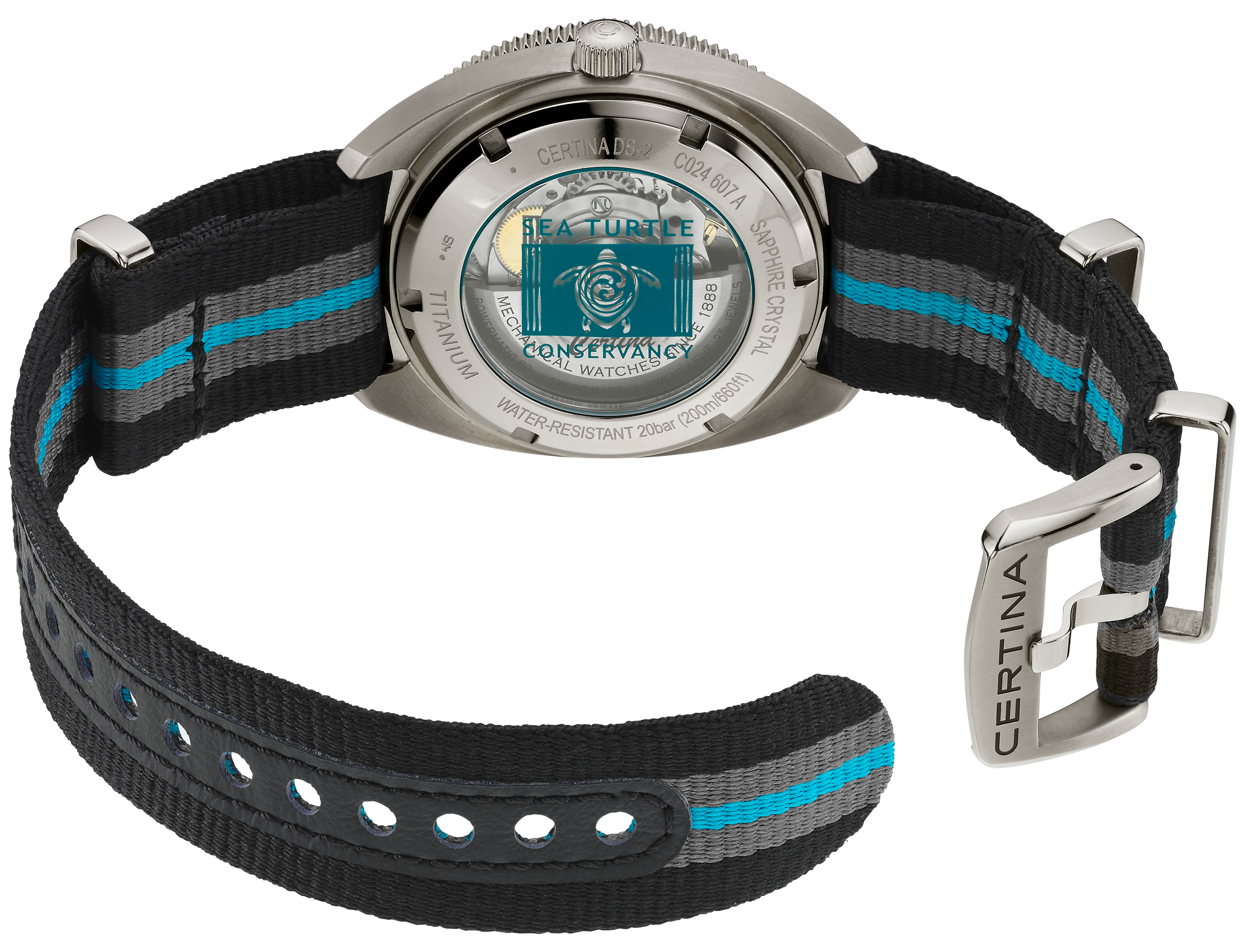 Certina DS-2 Sea Turtle Conservancy Titanium Special Edition Ur C024.607.48.051.10