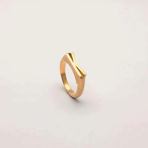 Heiring Initials Ring K Forgyldt 52-4-11FG