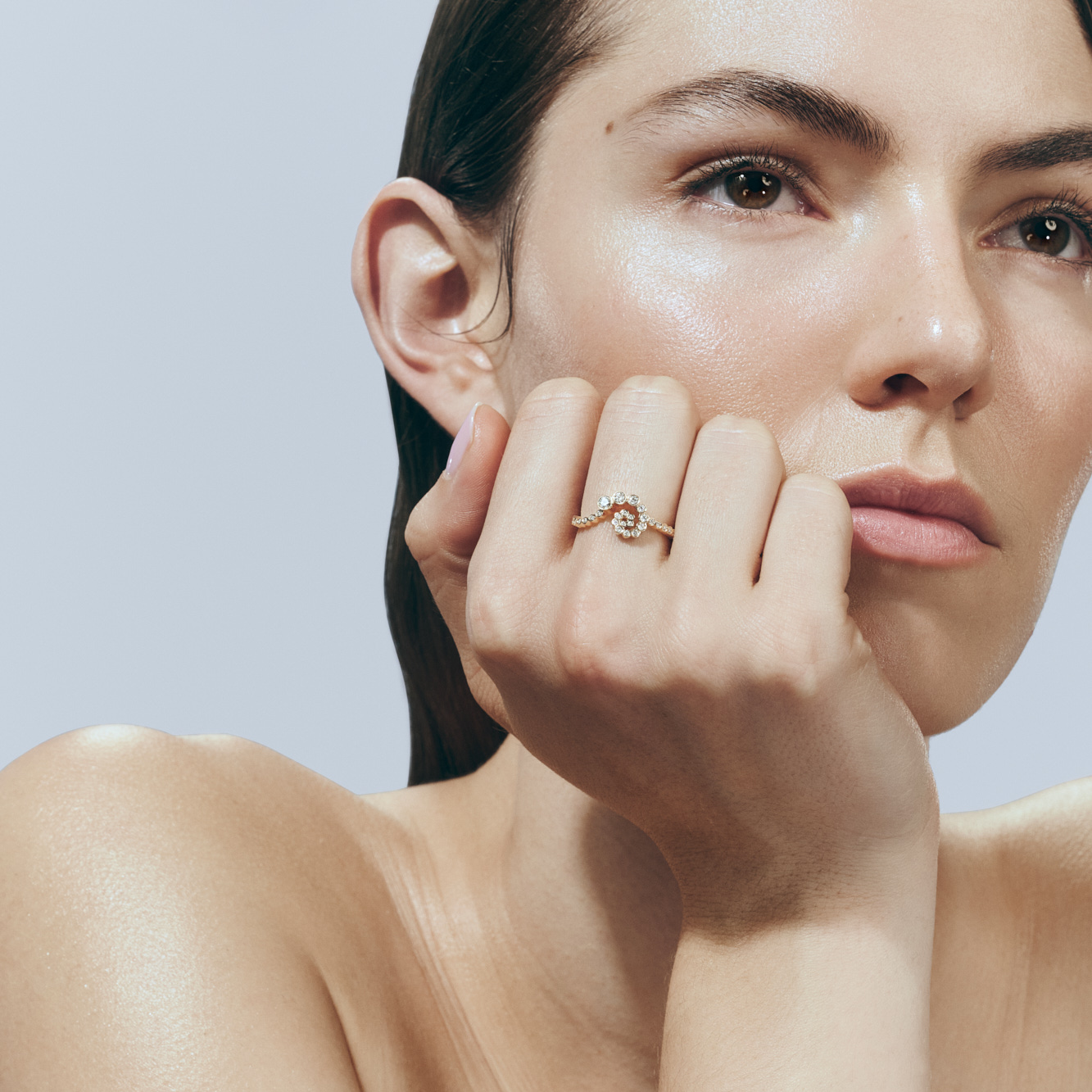 Sophie Bille Brahe Reve Escargot Ring RI26_ESC_ONE_WH