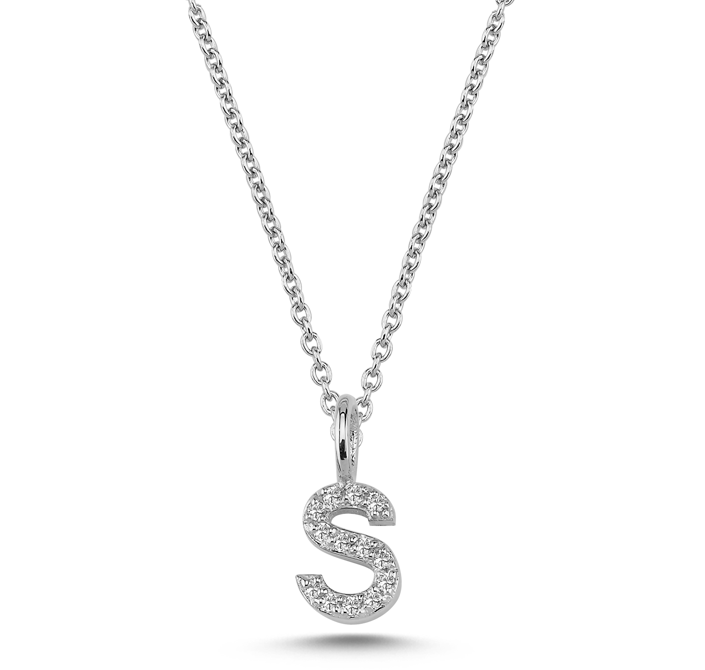 Nuran Bogstav vedhæng "S" med pave V2201-S 0065