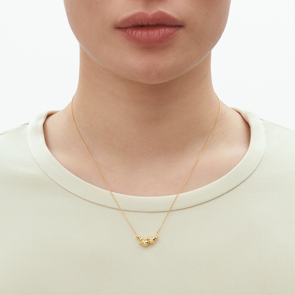 Georg Jensen Moonlight Grapes Halskæde Guld 20001195