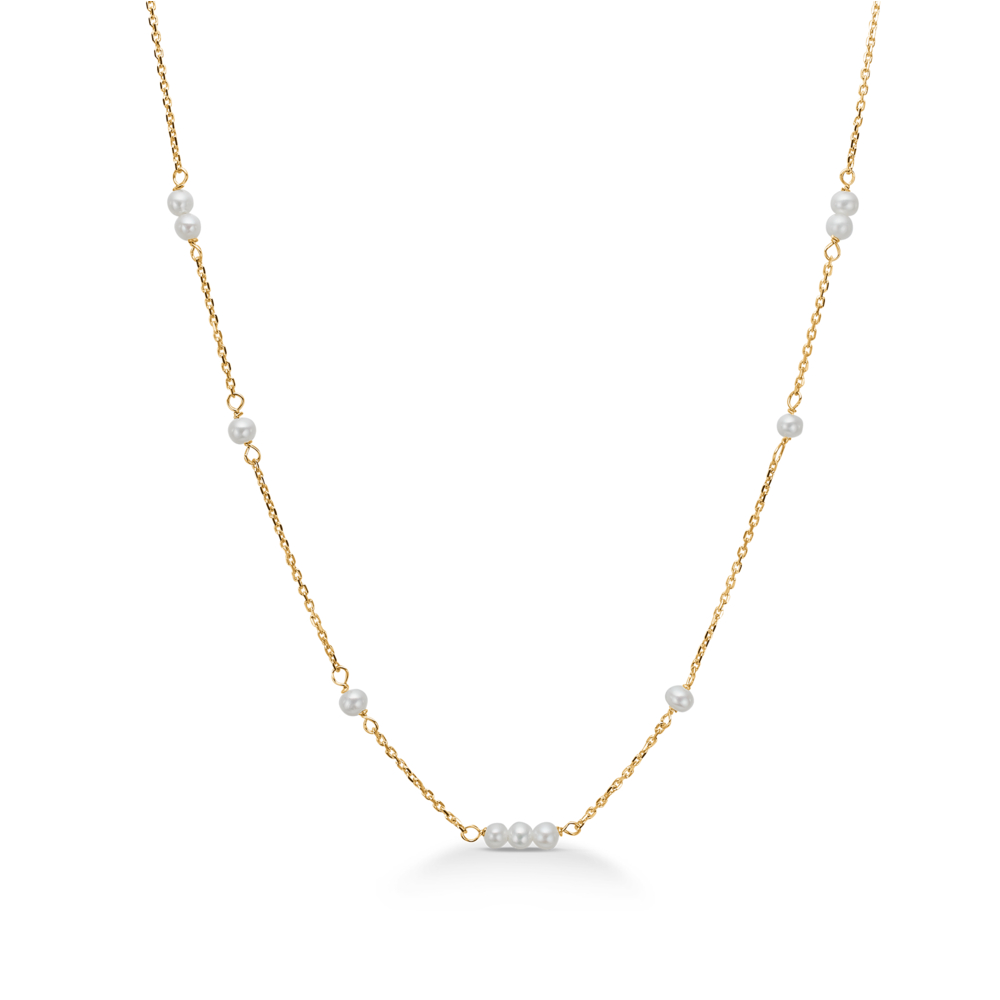 Mads Z 8 kt. Bianca Halskæde 3323183