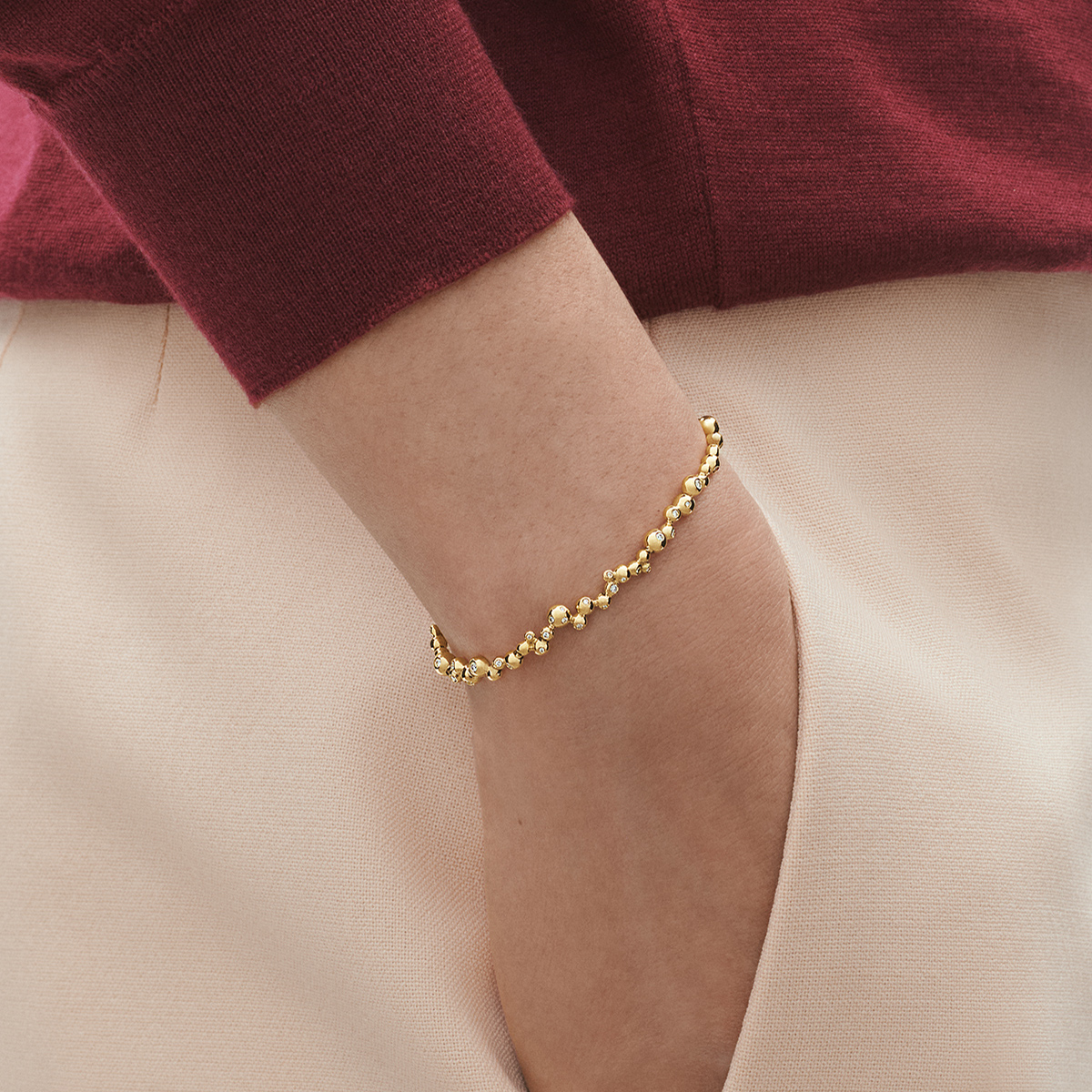 Georg Jensen Moonlight Grapes Armbånd guld 20001419