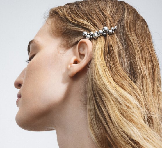 Georg Jensen Moonlight Grapes hårklemme Sølv 20001414