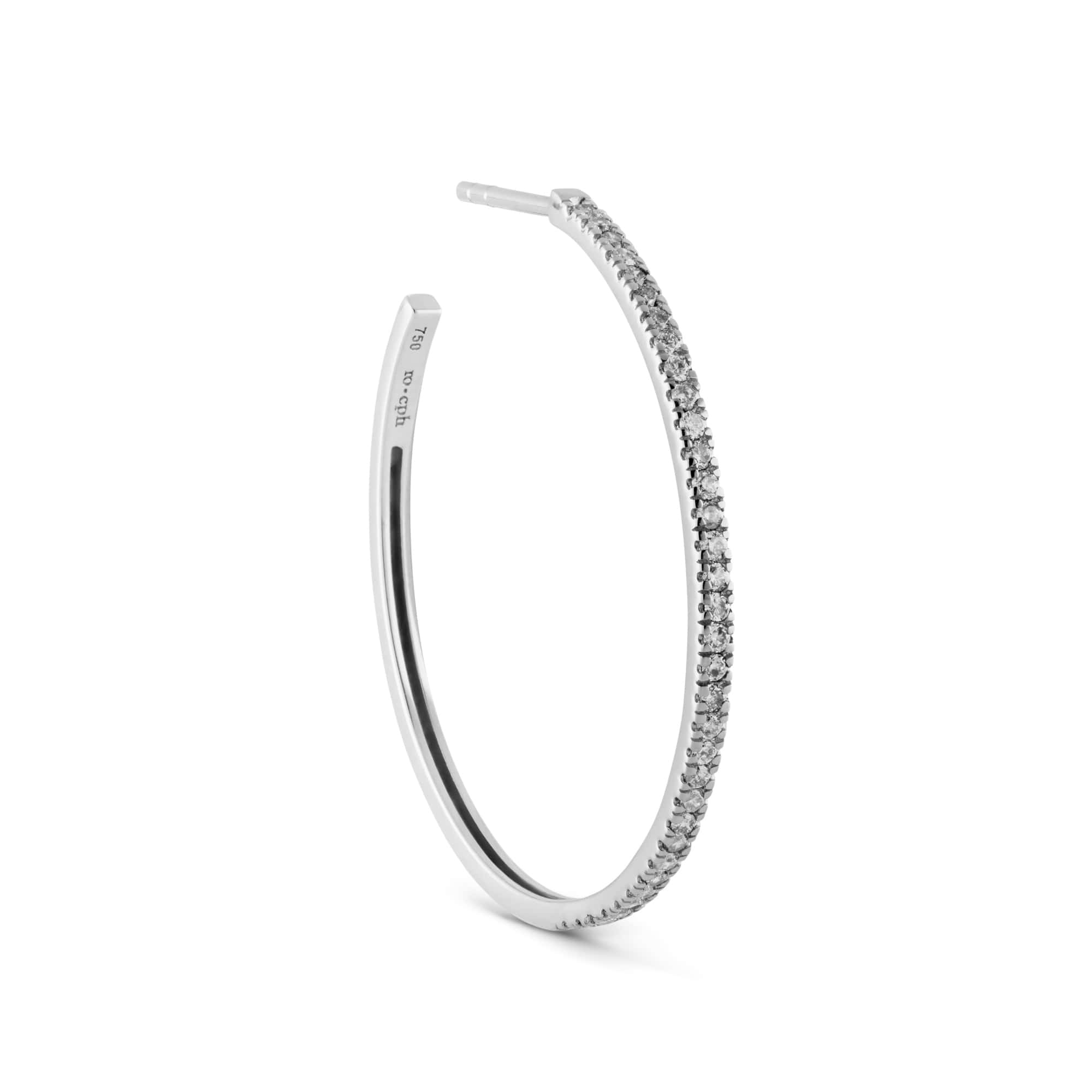 Ro Copenhagen Rock Classic Grey Diamant Creol L E110W104