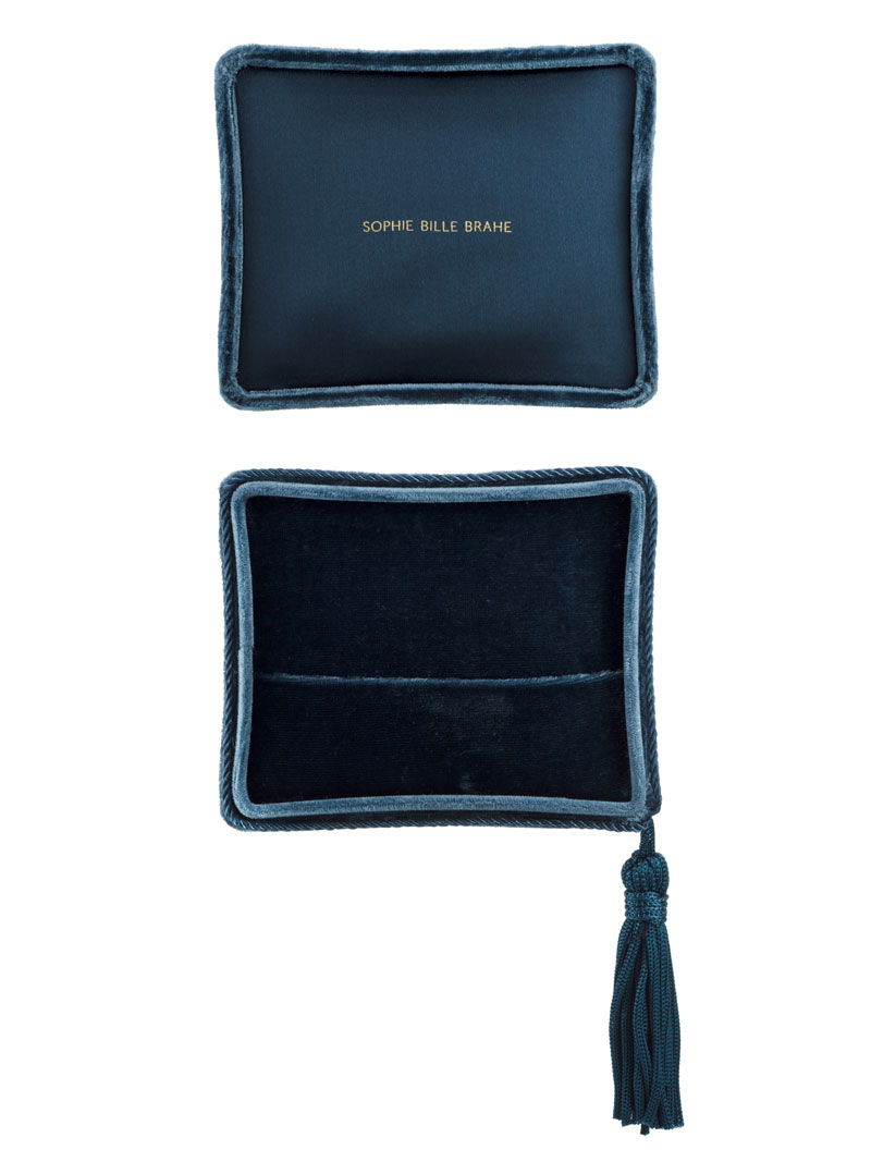 Sophie Bille Brahe Velvet Box Blue PA_BLU_VEL