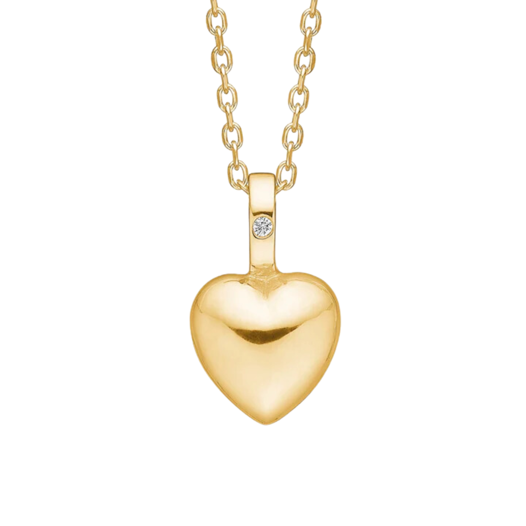 Carré 10-karat Heart Vedhæng Med Diamant TL 4471 DI