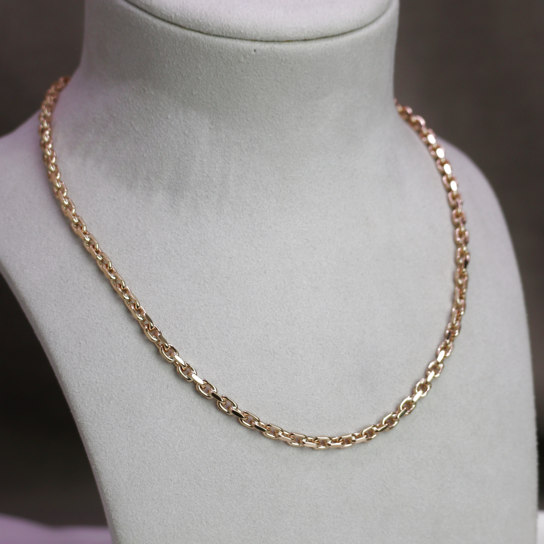 BNH Anker Facet Kæder 14 kt Guld 1,5 mm