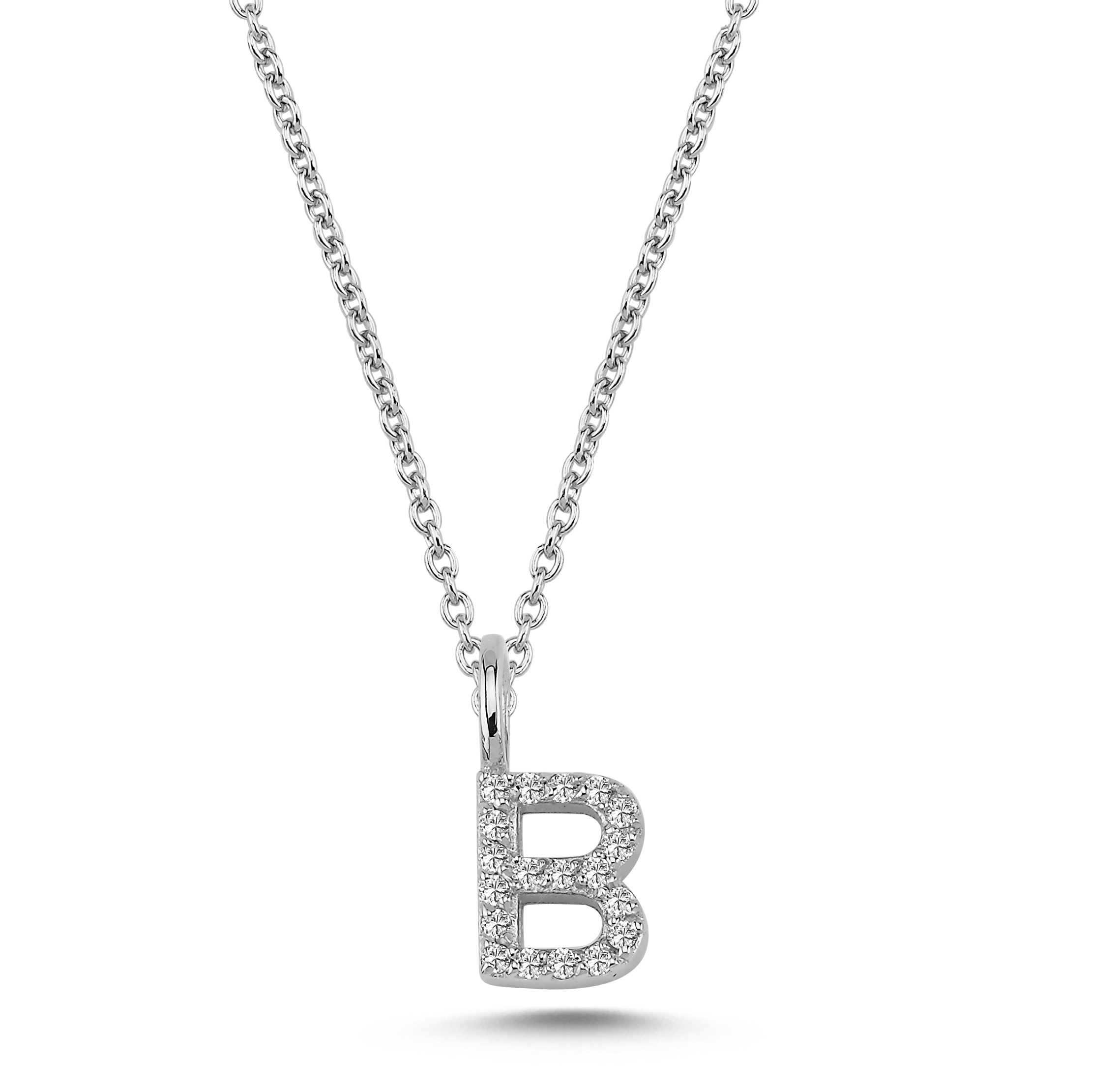 Nuran Bogstav vedhæng "B" med pavé V2201-B 0095