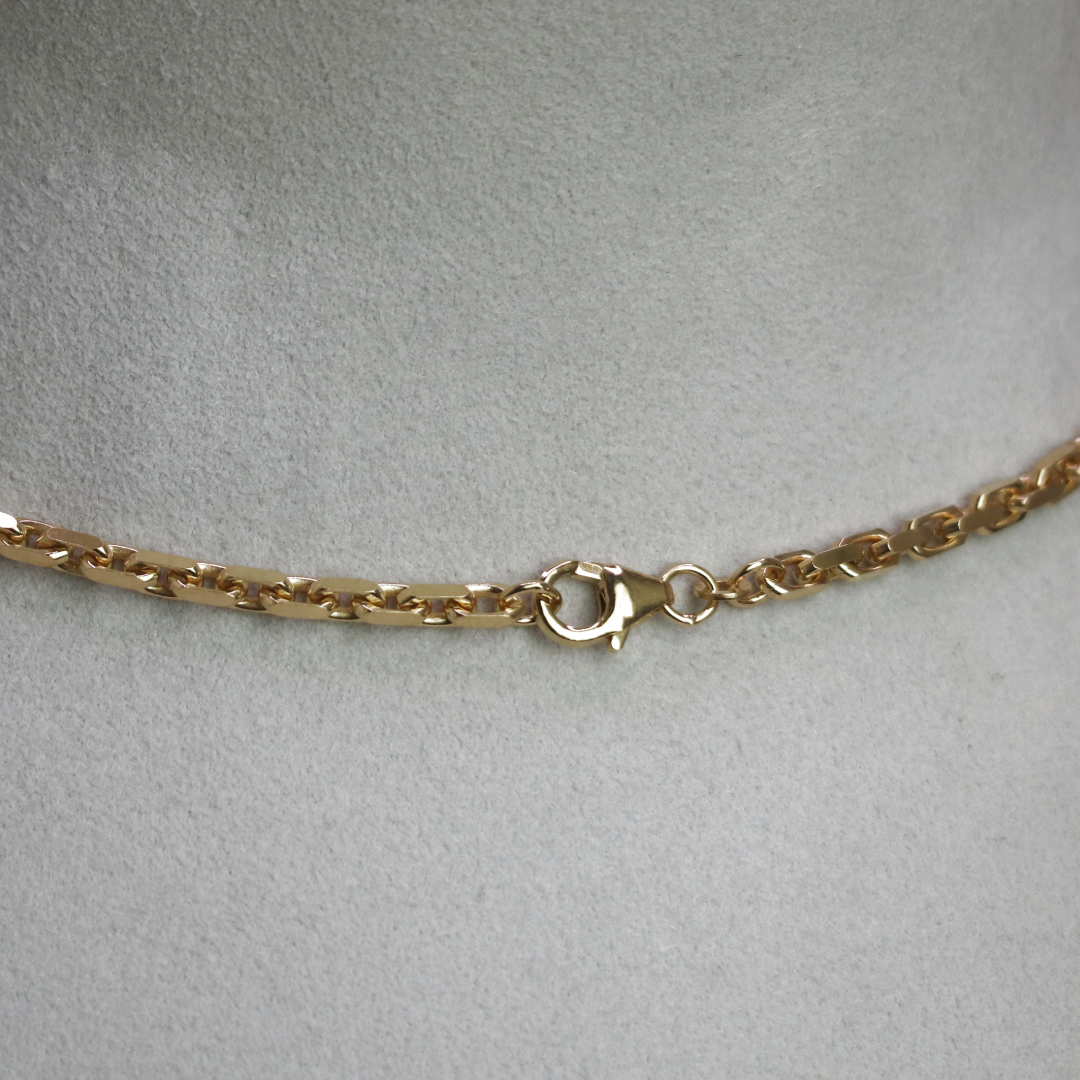 BNH Anker Facet Kæder 8 kt Guld 1,2 mm