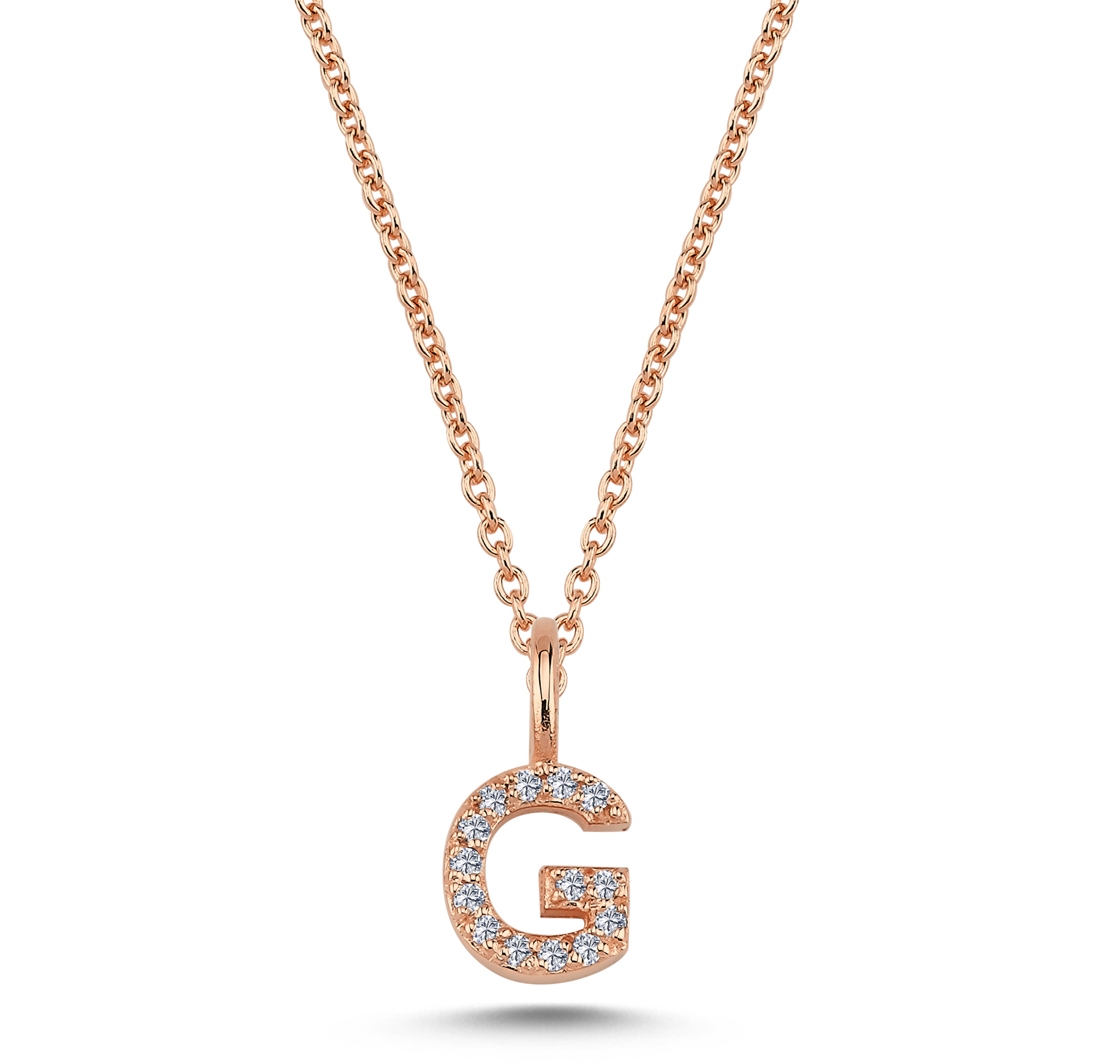 Nuran Bogstav vedhæng "G" med pavé V2201-G 0070