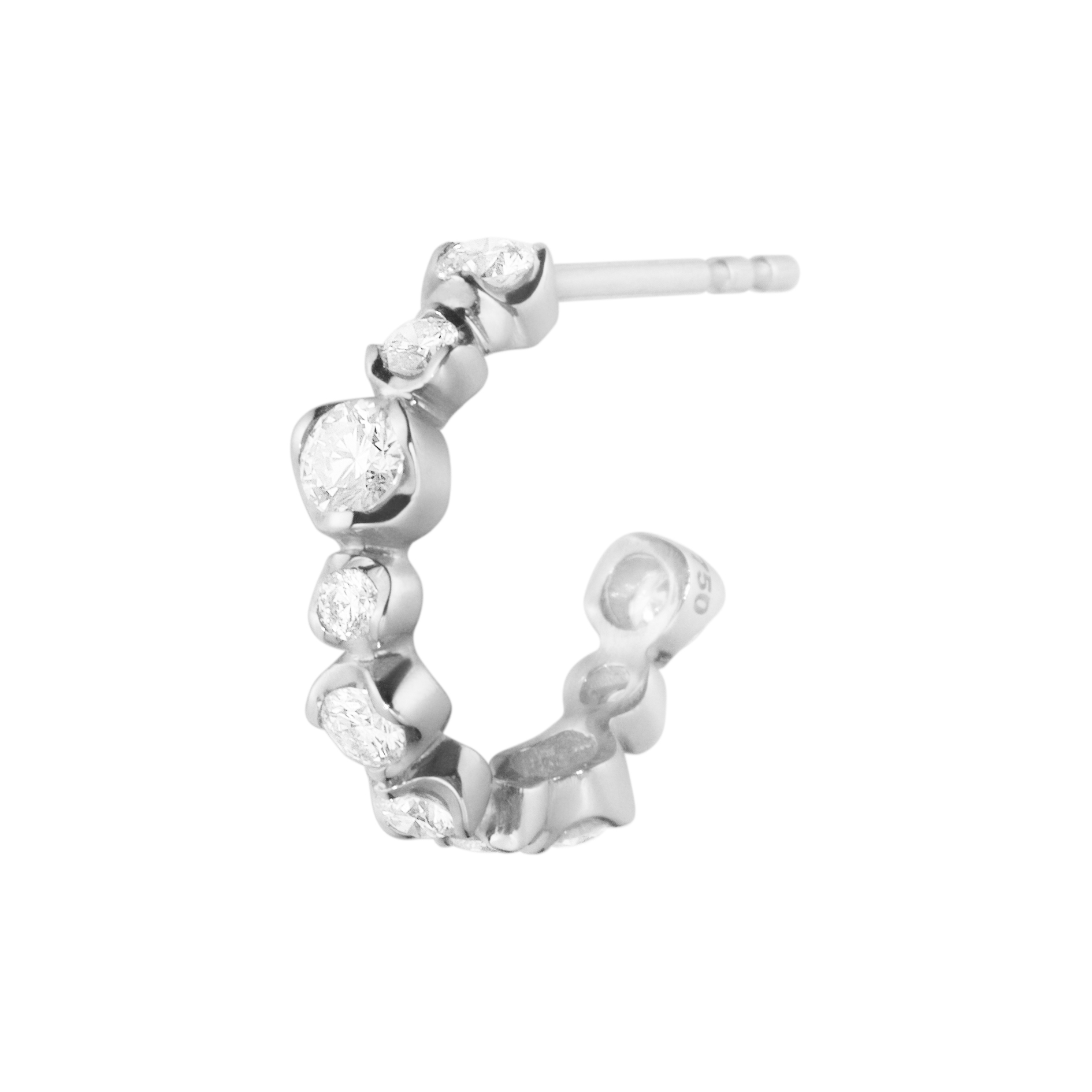 Georg Jensen Signature Diamonds Ørering Enkel 20001576