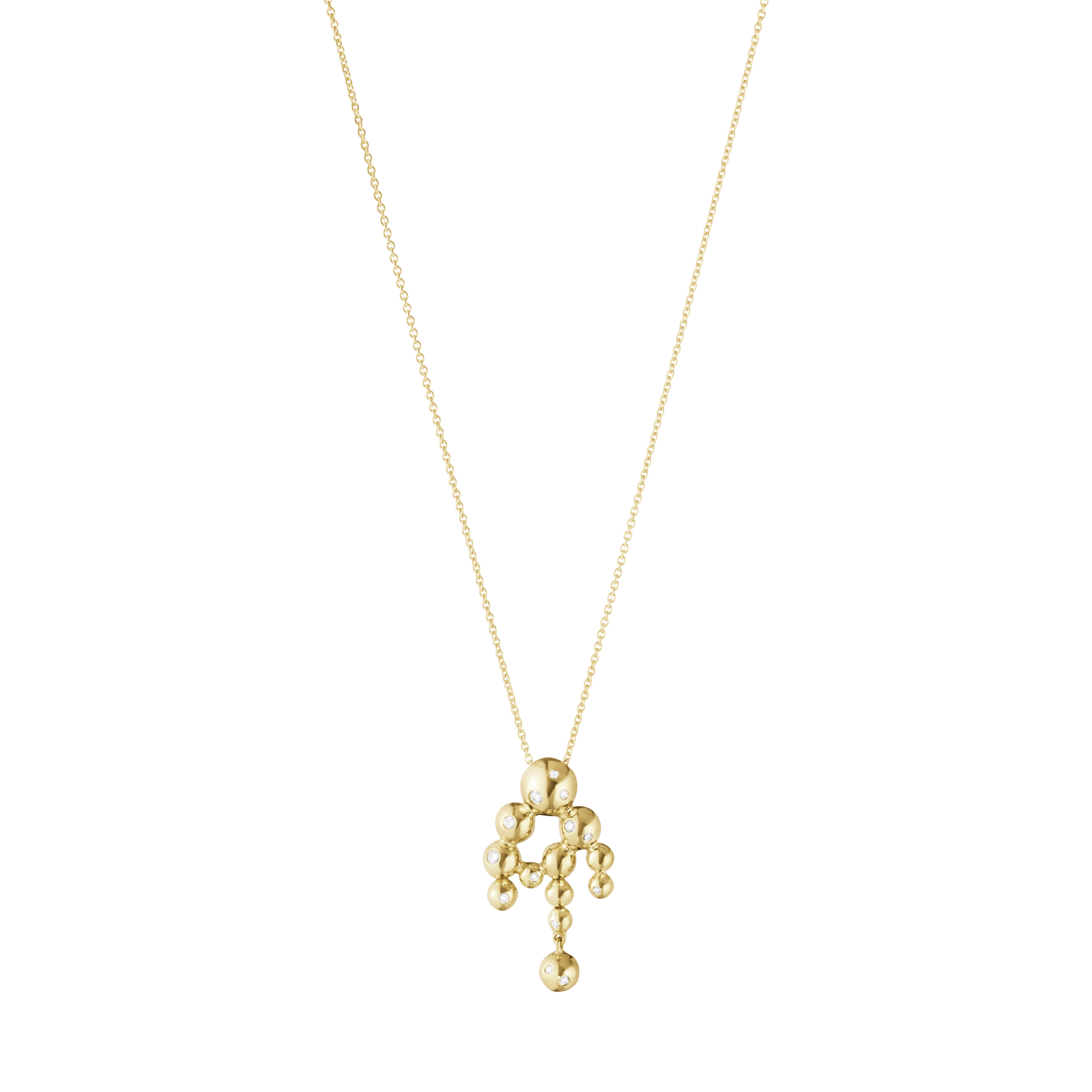 Georg Jensen Moonlight Grapes halskæde guld 20001426