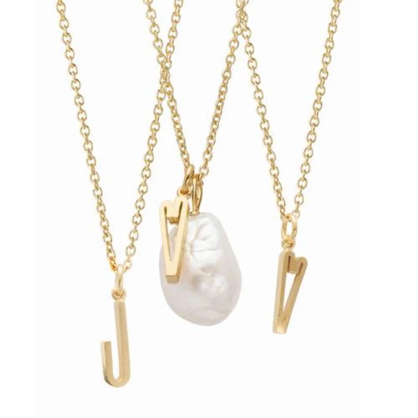 Heiring Initials N Vedhæng Rhodineret 52-4-14V/RH