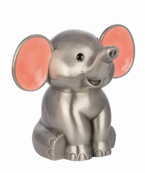 Nordahl Andersen Fortinnet sparebøsse elefant m. lyserøde ører 92015276202