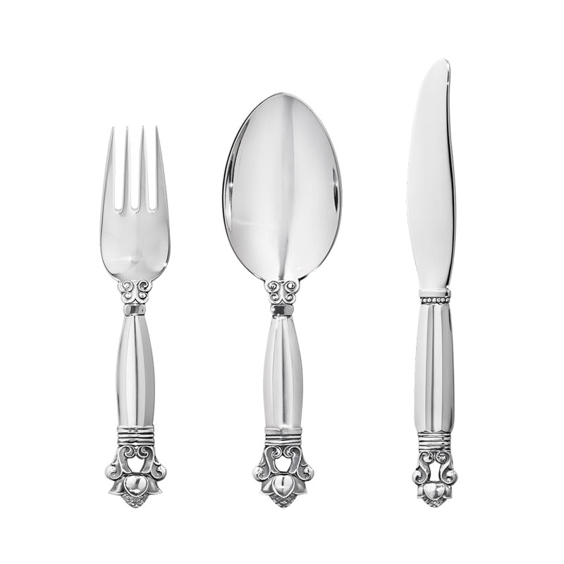 Georg Jensen Konge Børnebestik Sæt