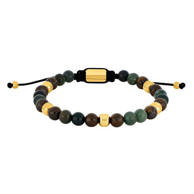 Son of Noa Armbånd Moss Agate/Ilmenite Bronzitite og IP Gold 80890432800