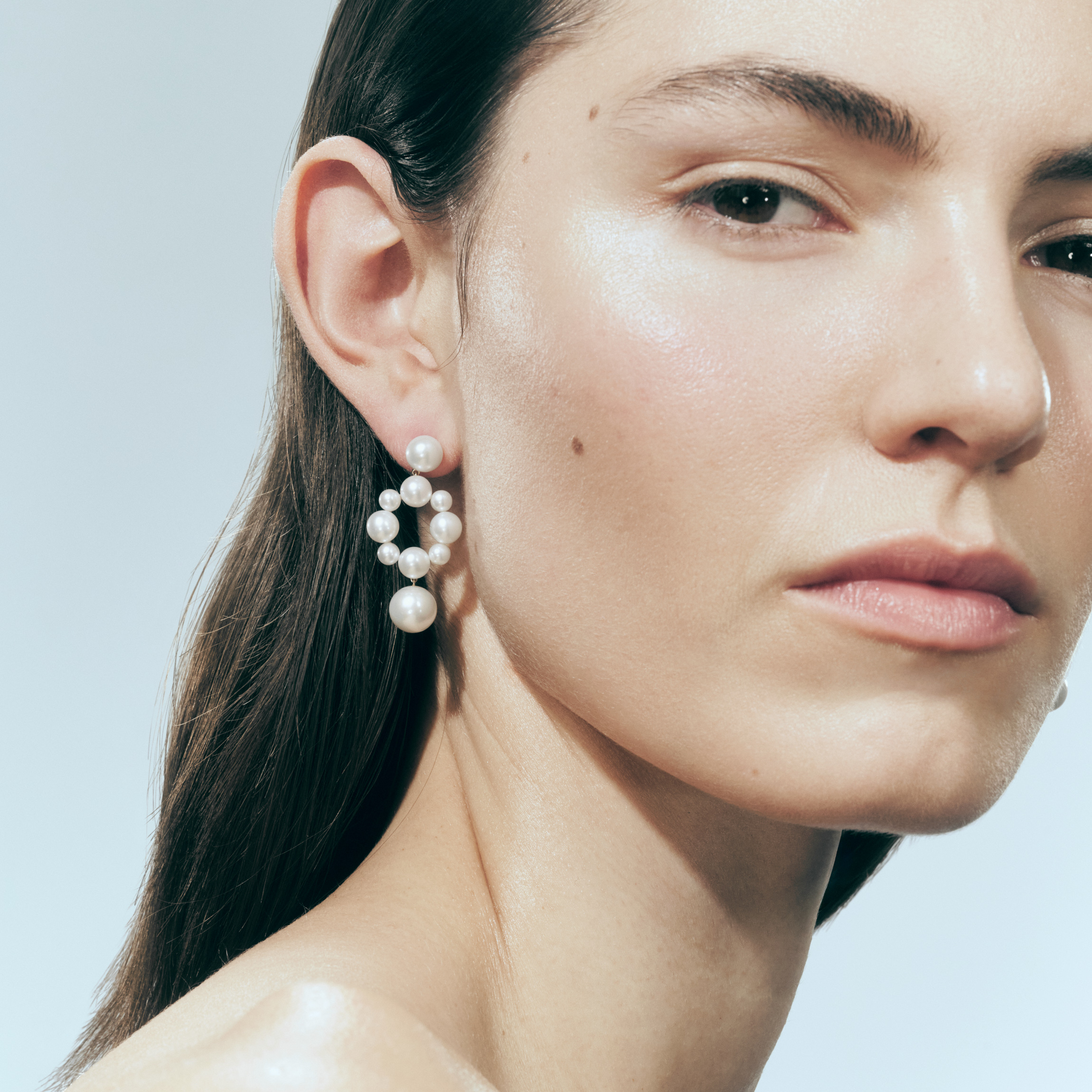 Sophie Bille Brahe Grande Nebula Øreringe EA25_GR_ROUN_FW