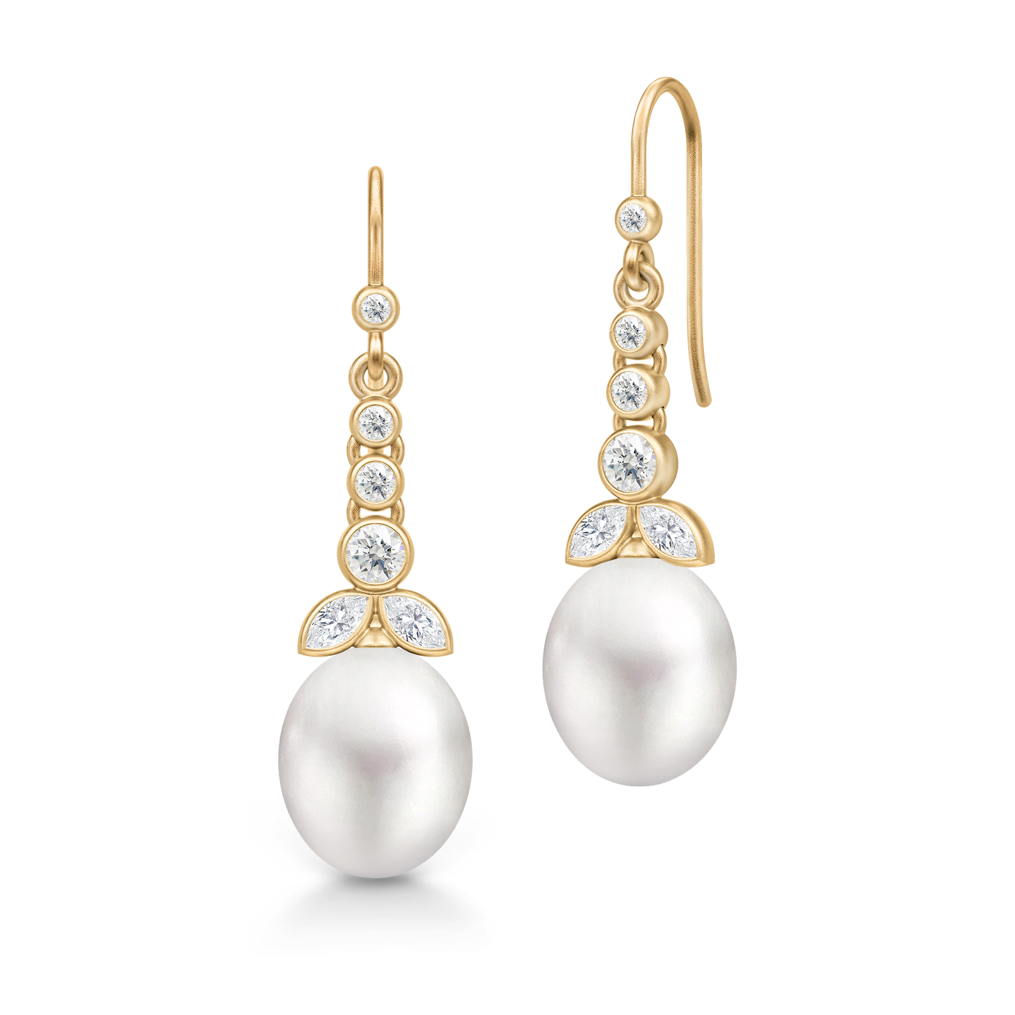 Julie Sandlau Treasure Øreringe White Pearl Forgyldt HKS710GDWHPL