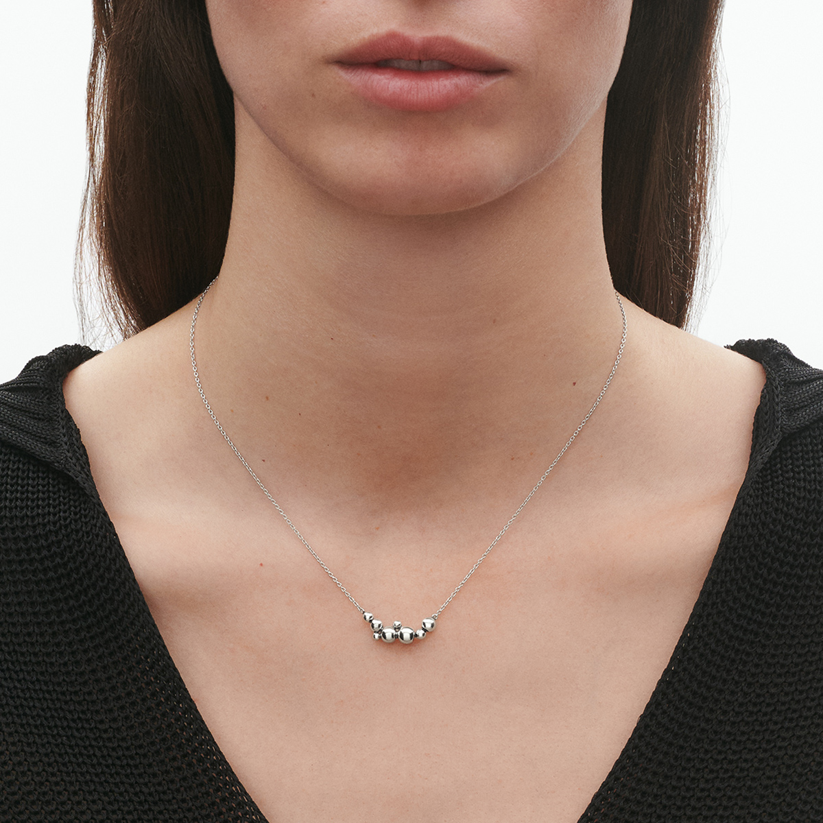 Georg Jensen Moonlight Grapes Halskæde Sølv 20001204