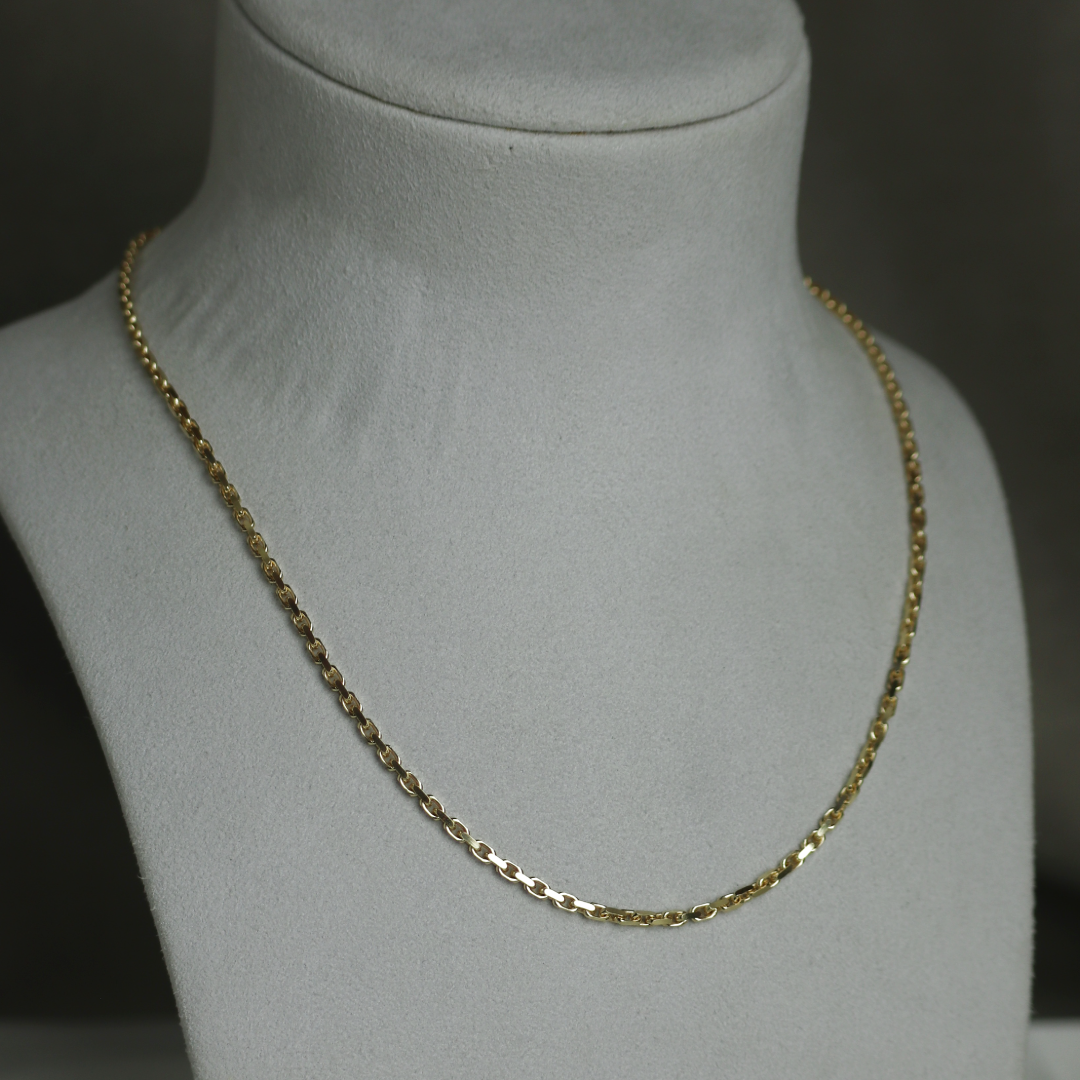 BNH Anker Facet Kæder 14 kt Guld 1,0 mm