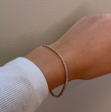 Mads Z Tennisarmbånd 8kt. 3357004