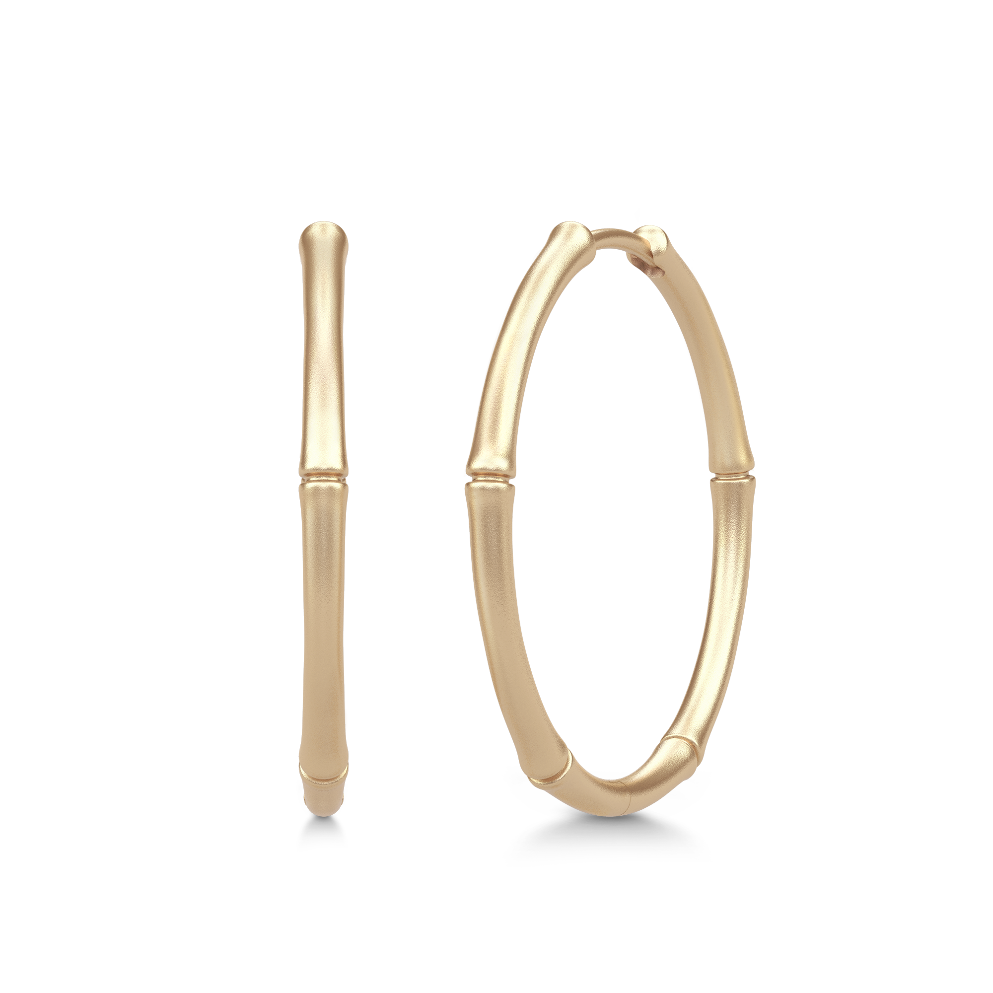 Julie Sandlau Bamboo Øreringe Medium 14k YG14-HPM100