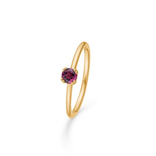 Mads Z 14 kt. Poetry Solitaire Garnet Ring 1546052