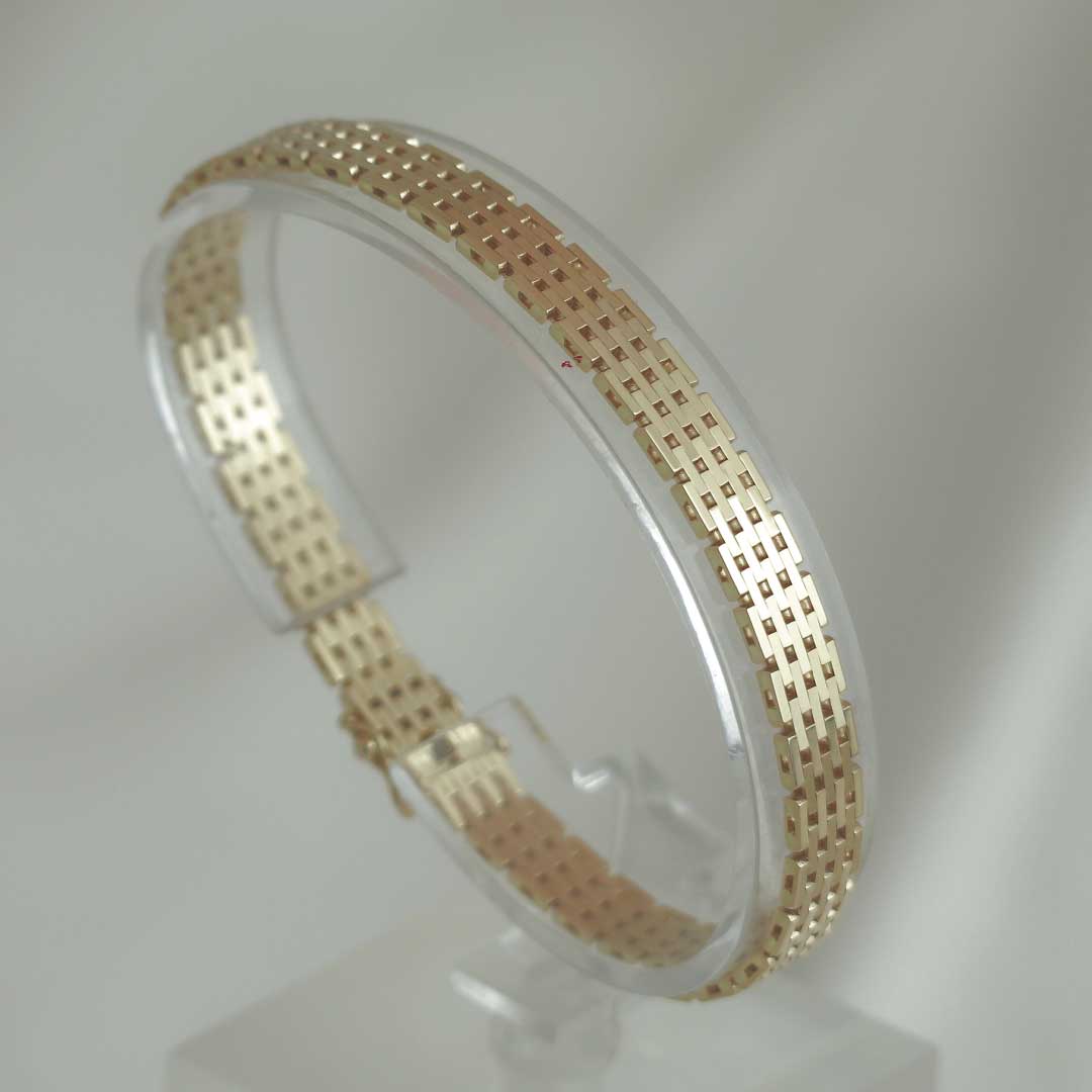 BNH Mursten Armbånd 14 kt 7,0mm