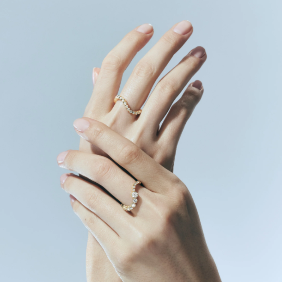 Sophie Bille Brahe Courant Sky Ring RI25_PE_OCEAN_WH