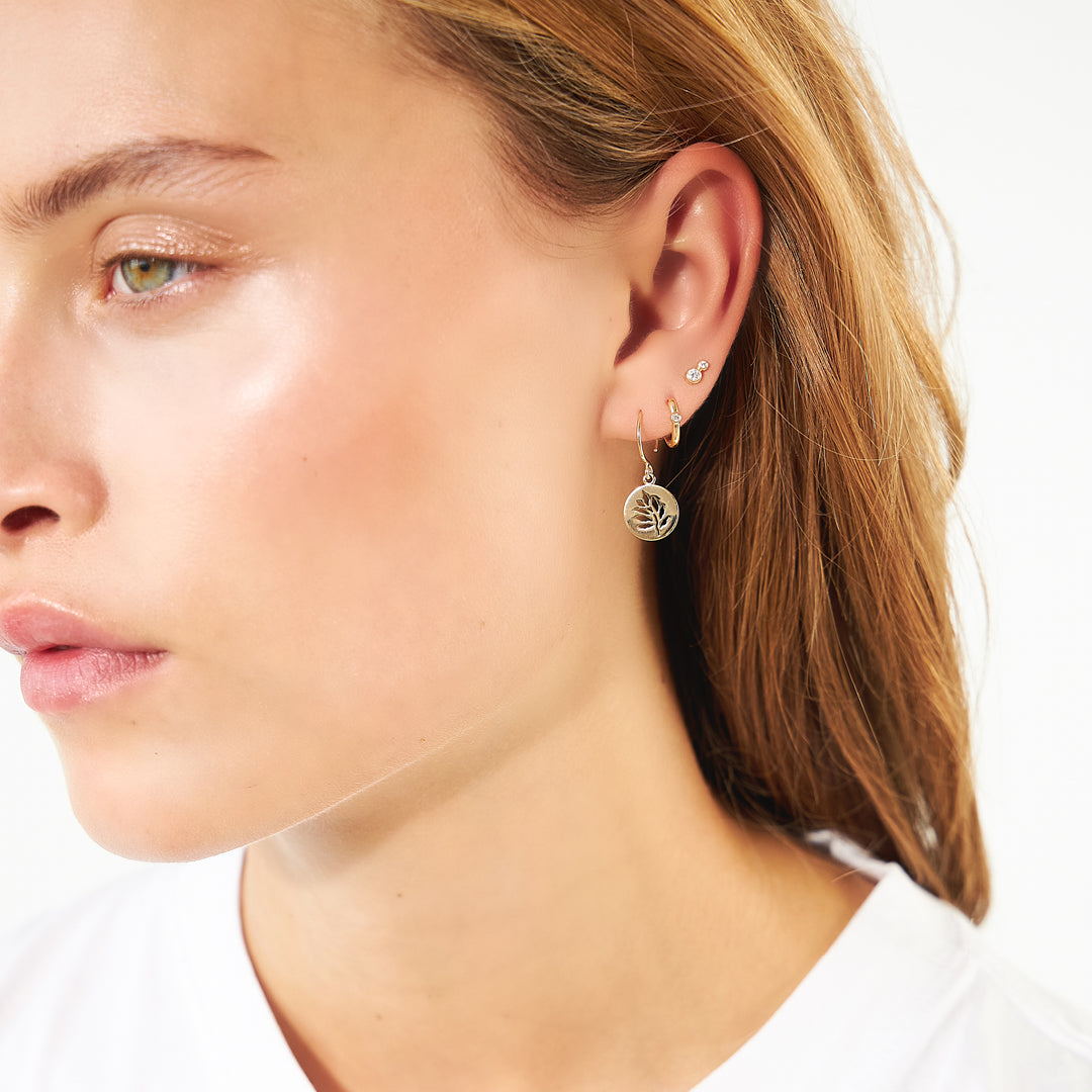 Julie Sandlau Signature Øreringe 14k YG14-PD295