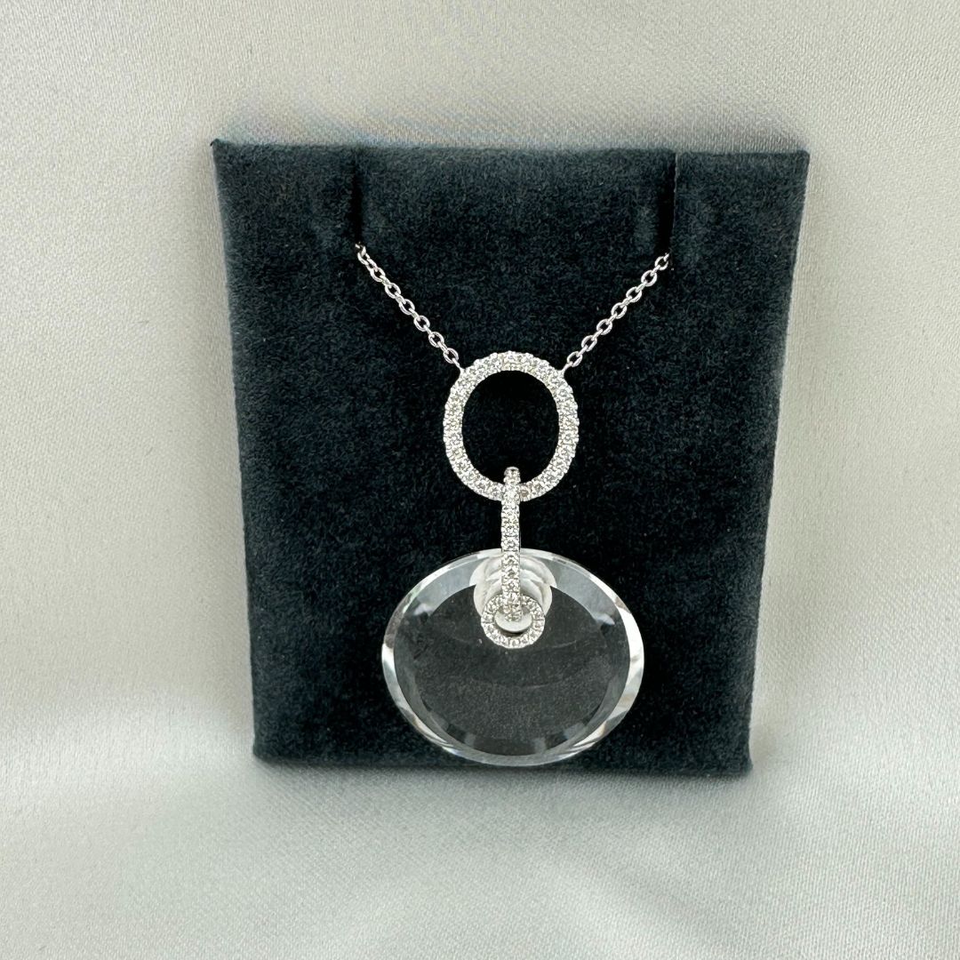 Halskæde m. vedhæng i 18 kt hvidguld 0,368ct. TP9097WQWN