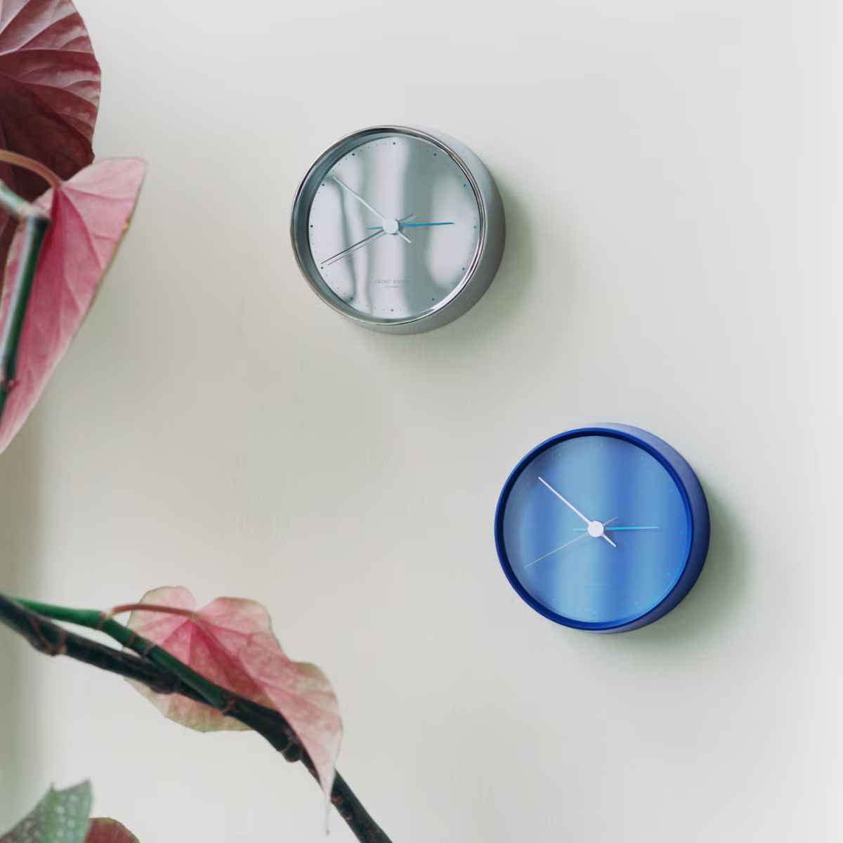 Georg Jensen Koppel Vægur 10 cm Blå 10020486