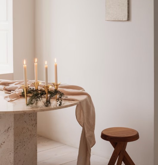 Georg Jensen Bloom Lysestage guld