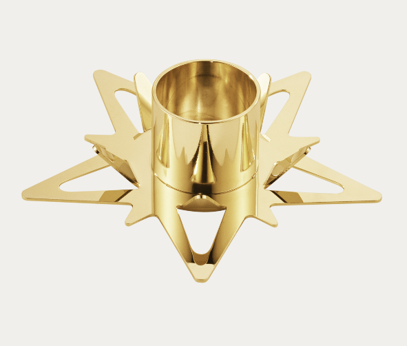 Georg Jensen CLASSIC CHRISTMAS stjernelyseholder til kertelys, 2 stk. 10019321