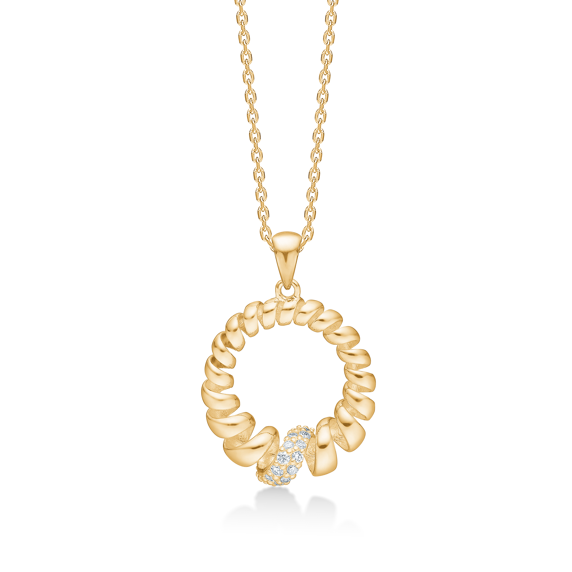 Mads Z Swirl Vedhæng 14kt. 1531159